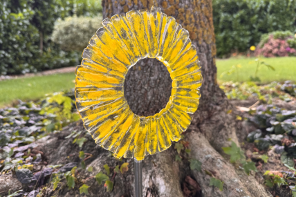 Deine handgefertigte gelbe Sonne von Glücksglas!