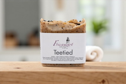 Teetied Naturseife – Ostfriesentee, Honig & Hafer (110 g)