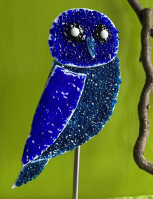 Eule blau