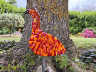 Kranich Rot/Orange