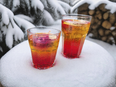 Tequila Sunrise Dessert-Kerze