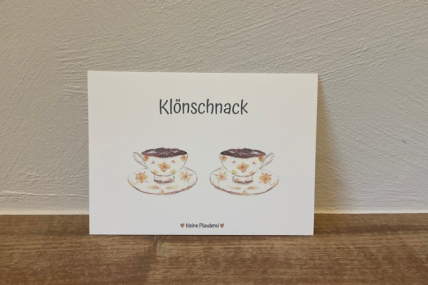 Postkarte Plattdeutsch Klönschnack