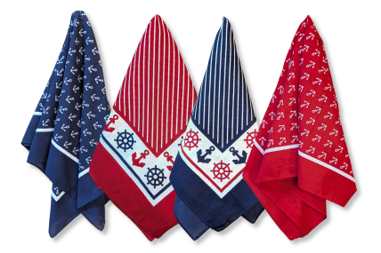 Maritimes Halstuch Vierecktuch Bandana