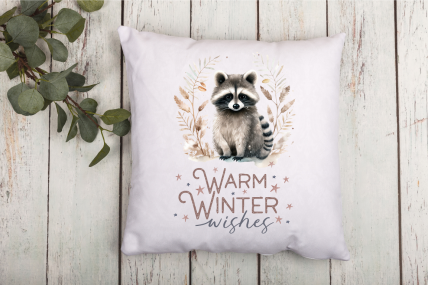 Kissen mit verschiedenen Wintermotiven