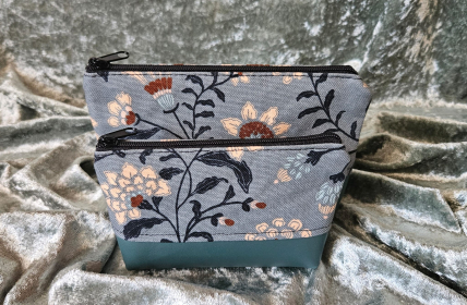 Tasche in Tasche Set, Grün Grau