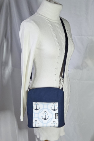 Handtasche Maritim Blau