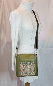 Handtasche Grün Paisleymuster