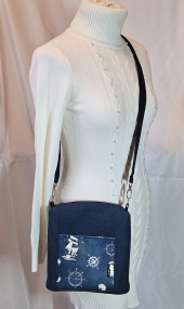 Handtasche Blau Maritim