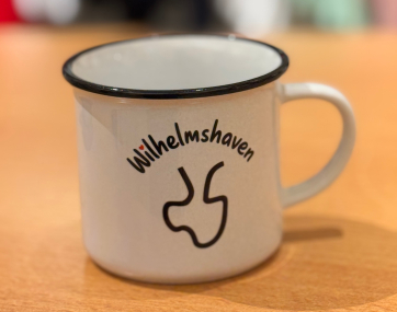Keramiktasse Wilhelmshaven mit Jadebusen