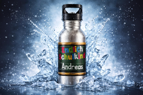 Kinder Trinkflasche Endlich Schulkind personalisiert 400–600 ml