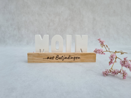 Aufsteller "Moin"