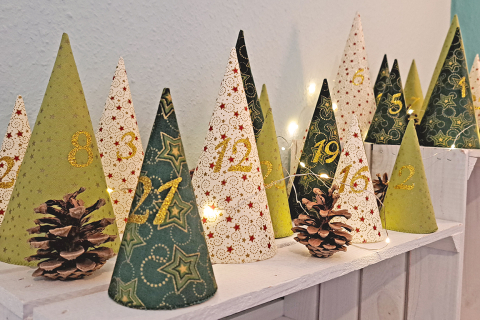 Adventskalender Wald, grün