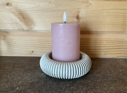 Runde Schale aus Beton, grau - Stilvolles Wohnaccessoire