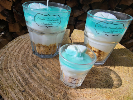 Limette-Cocoskuchen Dessertkerze-Klein