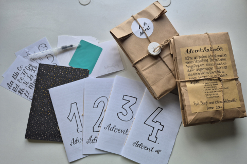 Handlettering Adventskalender