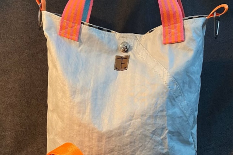 Shopper „II“ neon orange pink
