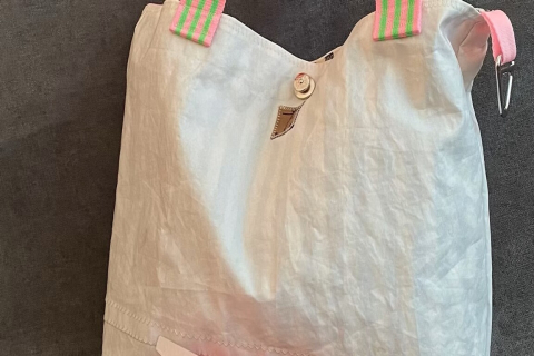 Shopper „IV“ neon grün rosa