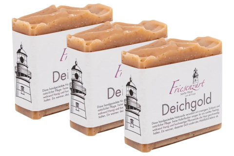 Vorrat am Meer – Deichgold – 3er Set | Pflegende Naturseife im Vorteilspack