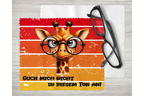 Brillenputztuch - Objektivtuch Nicht in diesem Ton Giraffe