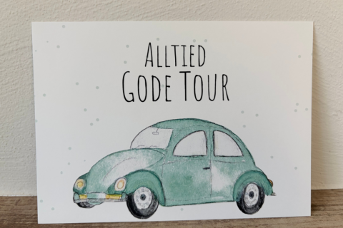 Postkarte Alltied Gode Tour