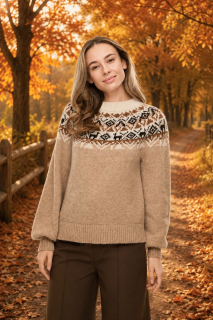 Alpaka Pullover SOLANA Mandel