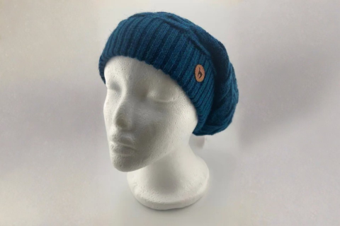 Alpaka Strickbaret BIESEN Petrol