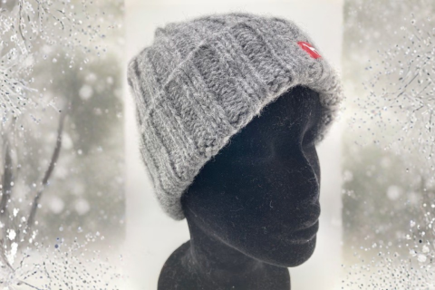 Alpaka-Mütze BIANCA Grau