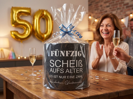Toilettenpapier Banderole aus Filz perfektes kleines Geschenk mit Humor! Geburtstag