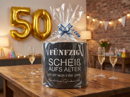 Toilettenpapier Banderole aus Filz perfektes kleines Geschenk mit Humor! Geburtstag