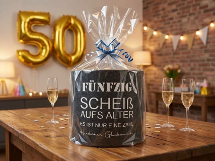 Toilettenpapier Banderole aus Filz perfektes kleines Geschenk mit Humor! Geburtstag
