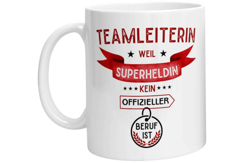 Tasse - Superheldin Teamleiterin