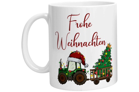 Tasse – Frohe Weihnachten Trecker