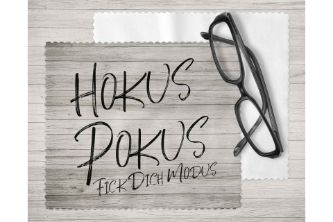 Brillenputztuch - Objektivtuch Hokus Pokus Fick Dich Modus