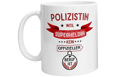 Tasse - Superheldin Polizistin
