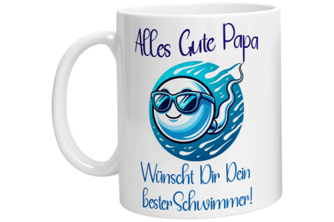 Tasse - Alles Gute Papa wünscht Dir dein bester Schwimmer!