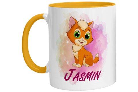 Tasse - Namenstasse Katze (Personalisiert)