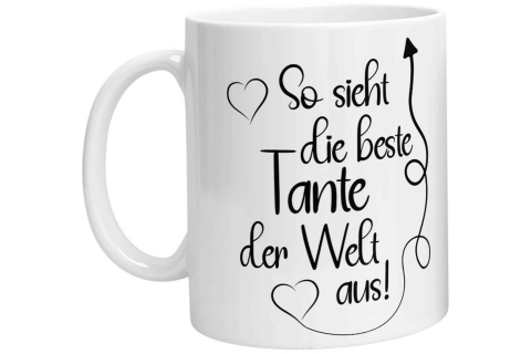 Tasse - So sieht die beste Tante der Welt aus