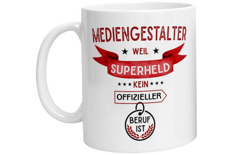 Tasse - Superheld Mediengestalter