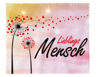 Brillenputztuch - Objektivtuch Lieblings Mensch Pusteblume