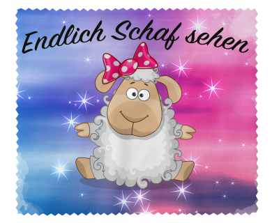 Brillenputztuch - Objektivtuch Endlich Schaf sehen