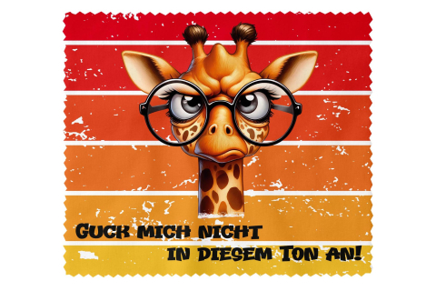Brillenputztuch - Objektivtuch Nicht in diesem Ton Giraffe