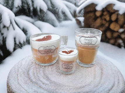 Cappucino Dessert-Kerze