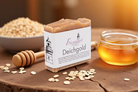 Deichgold Naturseife – Honig & Hafer, 110 g