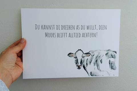 Kunstdruck Kuh