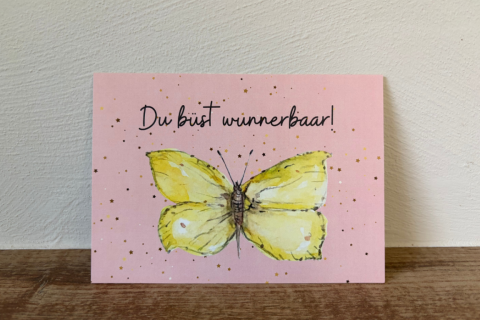 Postkarte Du Büst wunnerbaar!