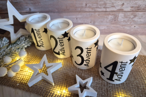 Stimmungsvolle Adventszeit  -Stilvolle Adventskerzenhalter