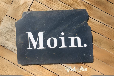 Schiefertafel "Moin"