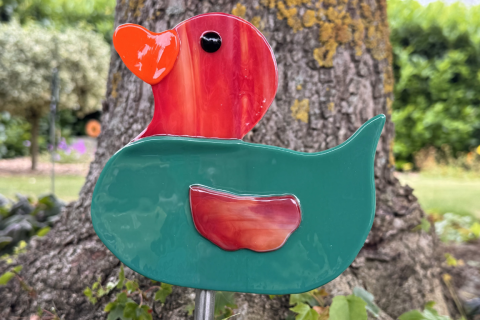 Ente Grün/Rot