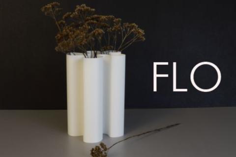 Flo - Vase aus Maisstärke