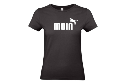 KUH(L)! T-Shirt „MOIN mit Kuh“ für Frauen bis XXXL